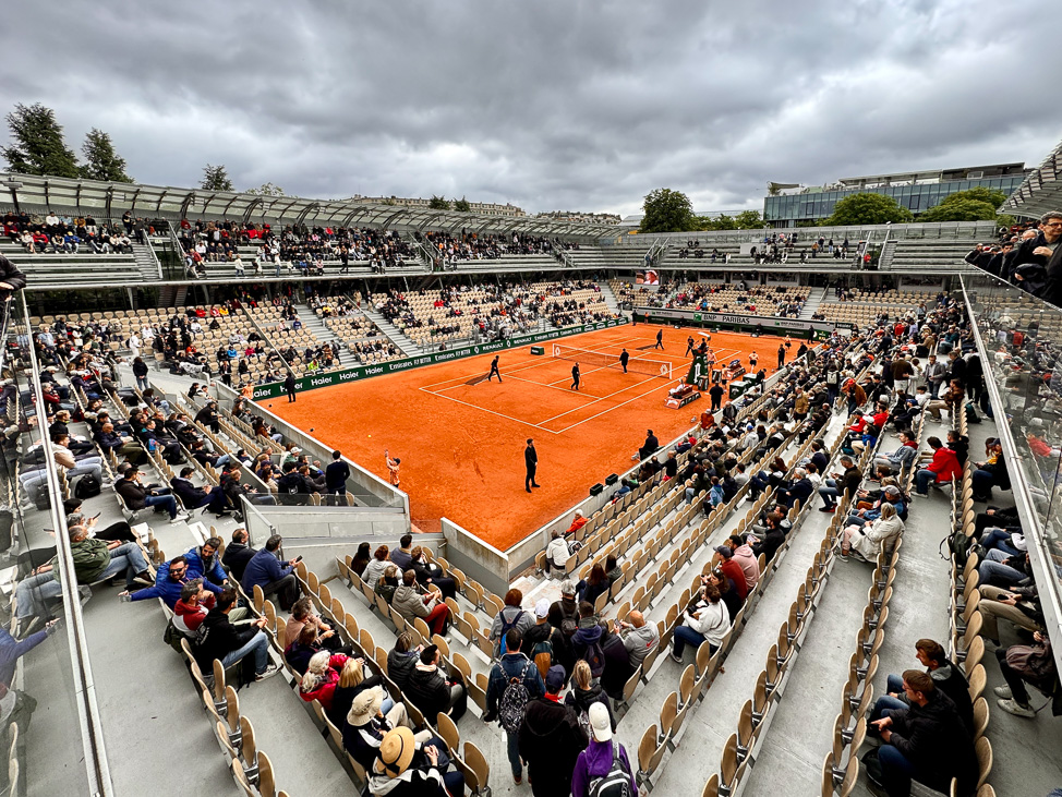 Court Simmone-Mathieu at Roland-Garros in Paris, France